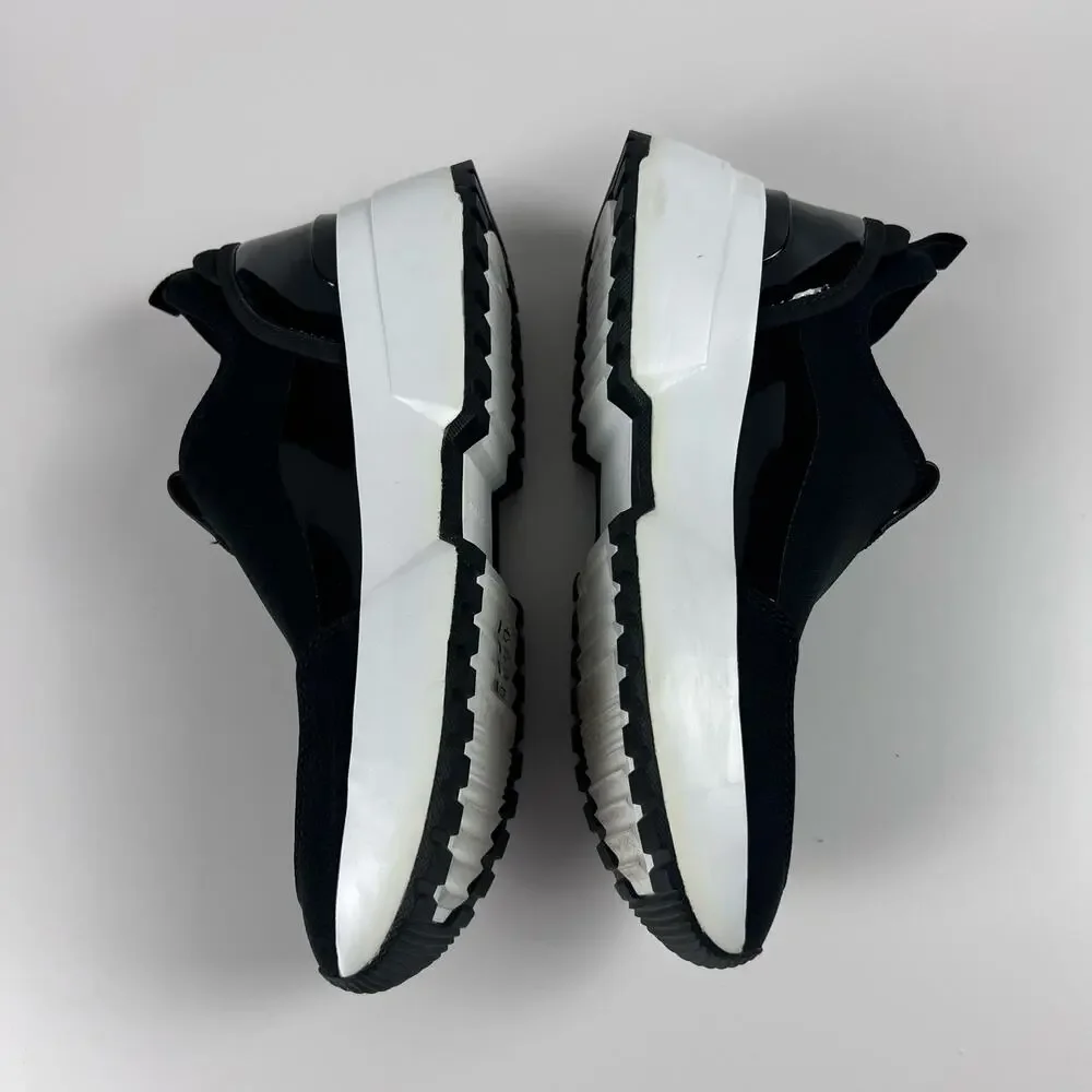 Michael Kors Muse Scuba Slip-On Trainer Sneakers Black White 8.5 - Picture 10 of 12